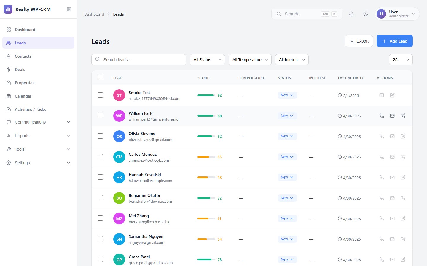 Lead management