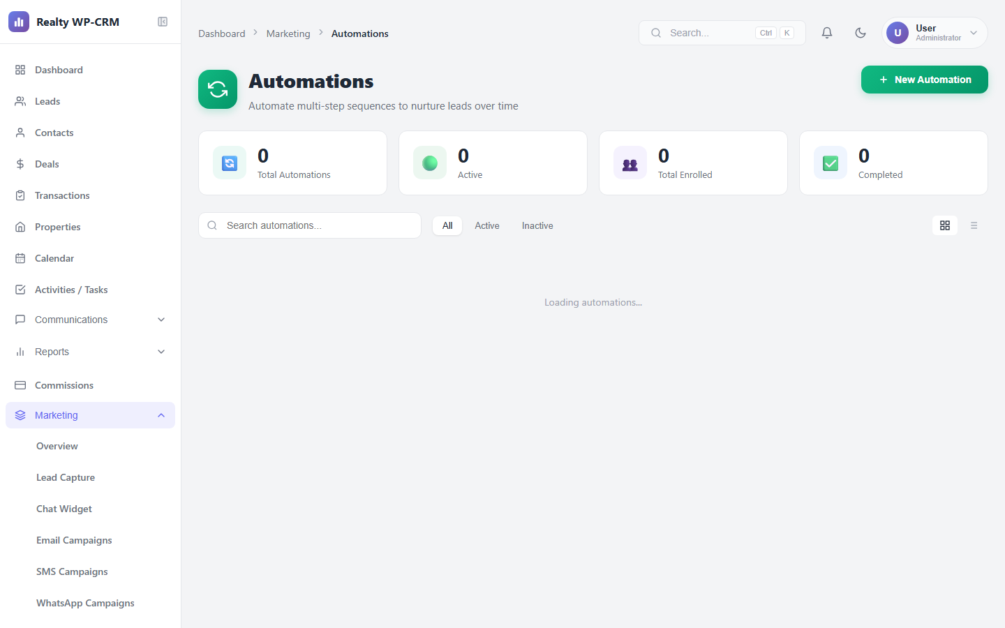 Workflow automation builder interface